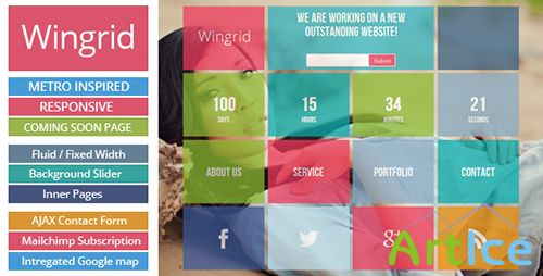 ThemeForest - Wingrid-Metro Inspired Responsive Coming Soon Page - RIP