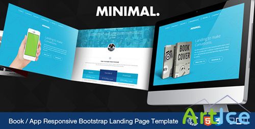 ThemeForest - Minimal - Book / App Responsive Landing Page Templ - RIP