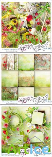Scrap Set - Country Summer PNG and JPG Files