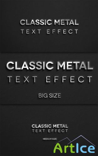 Pixeden - Classic Metal Psd Text Effect