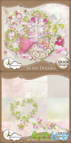 Scrap Set - In My Dreams PNG and JPG Files