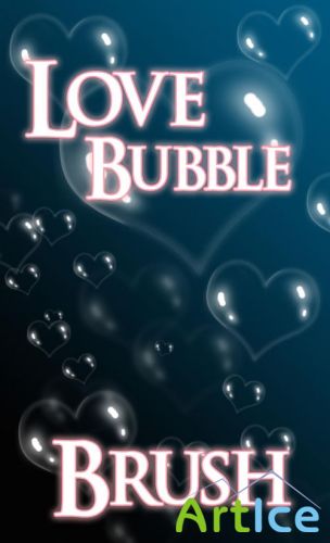 Love Bubble Photoshop Brushes