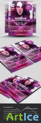 Nightclub Event Party Flyer/Poster PSD Template