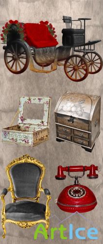 Scrap Set - Antiques PNG Files