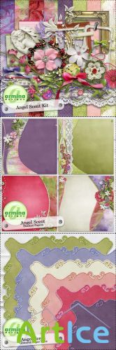 Scrap Kit - Angel Scent PNG and JPG Files