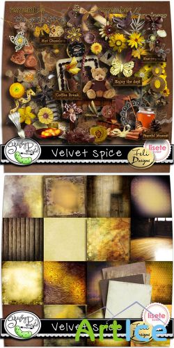 Scrap Set - Velvet Spice PNG and JPG Files