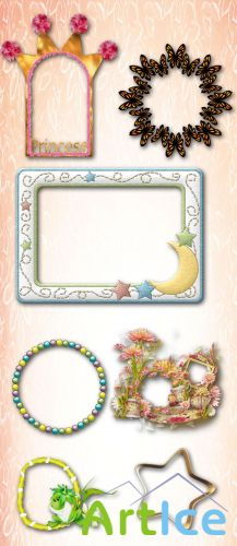 Children Frame PNG Files