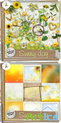 Scrap Set - Sunny Day PNG and JPG Files