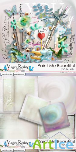 Scrap Set - Paint Me Beautiful PNG and JPG Files