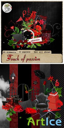 Scrap Set - Touch of Passion PNG and JPG Files