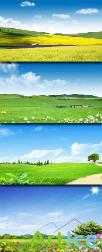 PSD Sources - Colorful Landscapes - Wonderful Day