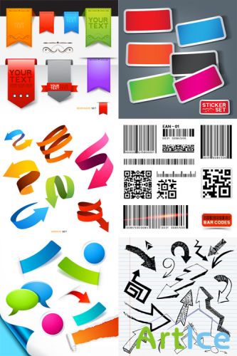 Vector Labels and Stickers Set