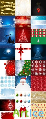 Winter Holiday Vector Elements Set 1