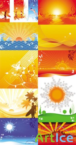 Vector Backgrounds - Sunny Summer Days