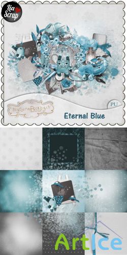 Scrap Set - Eternal Blue PNG and JPG Files