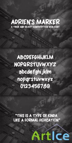 WeGraphics - Adriens Marker Handwritten Web Font