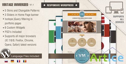 ThemeForest - Vintage Immersed v2.1 - Multipurpose WordPress Theme