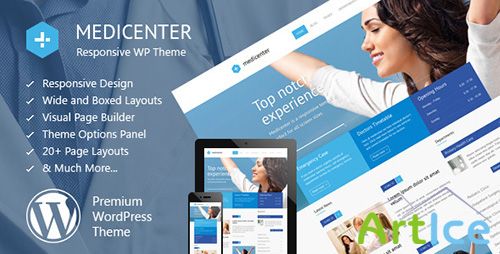 ThemeForest - MediCenter v1.1 - Responsive Medical WordPress Theme