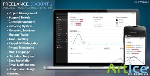CodeCanyon - Freelance Cockpit 2 v2.11 - Project Management