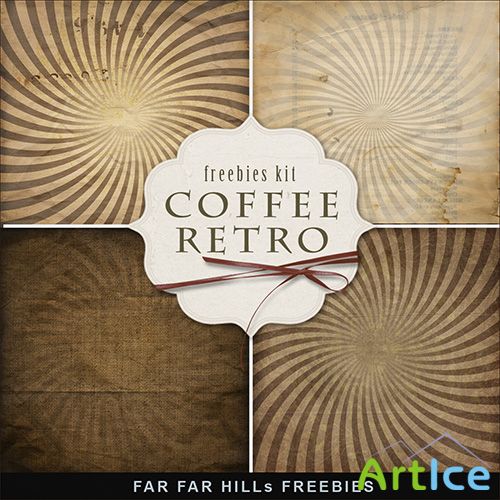 Textures - Coffee Retro Style Backgrounds