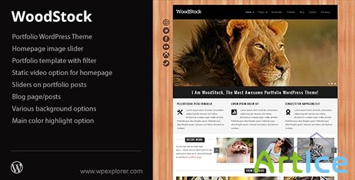 ThemeForest - WoodStock v1.06 - Creative Portfolio WordPress Theme