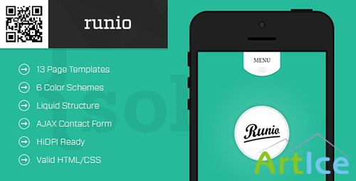 ThemeForest - runio - Mobile HTML - CSS Portfolio Template - RIP