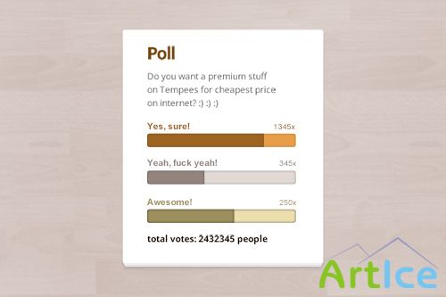 PSD Web Design - Poll box