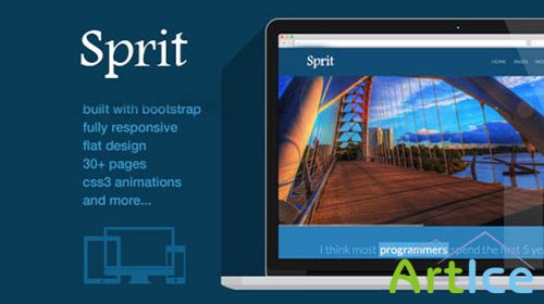 Mojo-Theme - Sprit - Responsive Flat Design Bootstrap Template - RIP