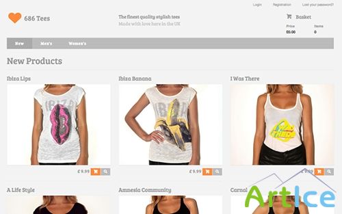 WrapBootstrap - 686Tees Online Store Template - RIP