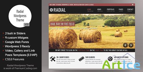 ThemeForest - Radial v1.0.8 - Creative Blog & Portfolio Wordpress Theme