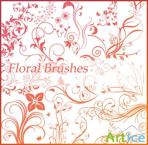 Floral Photoshop Brushes Pack