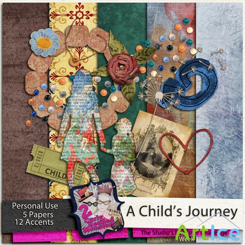 Scrap Set - A Childs Journey PNG and JPG Files