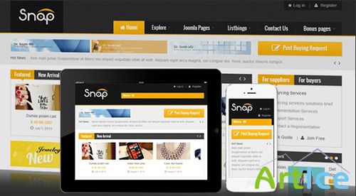 SmartAddons - SJ Snap - Responsive Joomla 2.5 Template