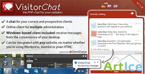 CodeCanyon - VisitorChat v1.1.9 - PHP Chat with Web- & Windows Clients