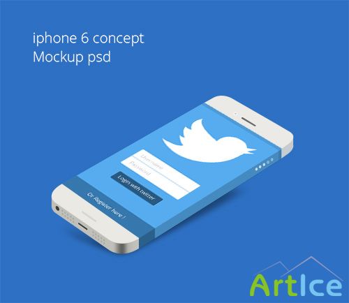 PSD Mockup - iPhone 6 Concept