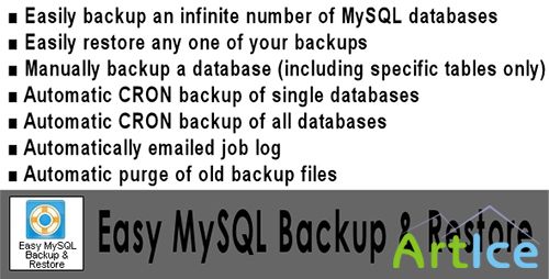 CodeCanyon - Easy MySQL Backup & Restore