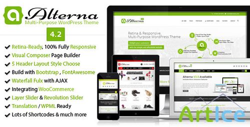 ThemeForest - Alterna v4.1 - Retina Responsive Multi-Purpose WordPress Theme