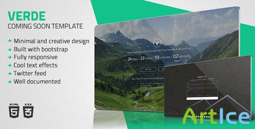 ThemeForest - Verde - Minimal Coming Soon Template - RIP