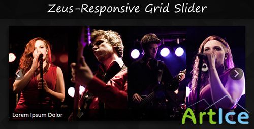 CodeCanyon - ZEUS - Responsive Jquery & CSS3 Grid Slider - RIP