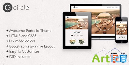 ThemeForest - Circle - Responsive One Page HTML Theme - RIP
