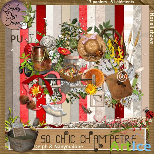 Scrap Set - So Chic Champetre PNG and JPG Files