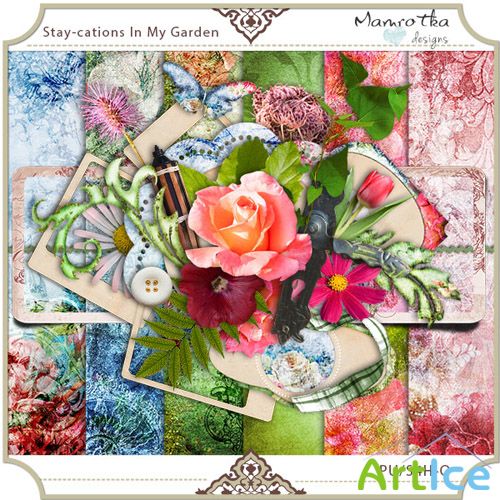 Stay-cations In My Garden PNG and JPG Files