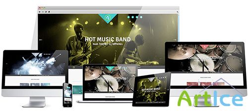 HotJoomlaTemplates - HOT Music Band - Joomla 2.5 & 3.1 Template