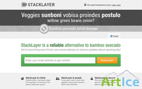 WrapBootstrap - StackLayer - Landing Page