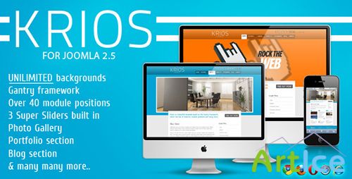 ThemeForest - Krios v2.0 - Template for Joomla 2.5