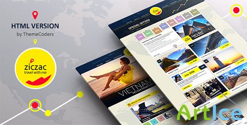 ThemeForest - Ziczac Travel - HTML5 Responsive Booking Template - RIP