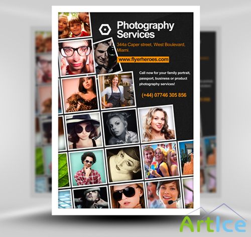 Photography Flyer Template 2 PSD