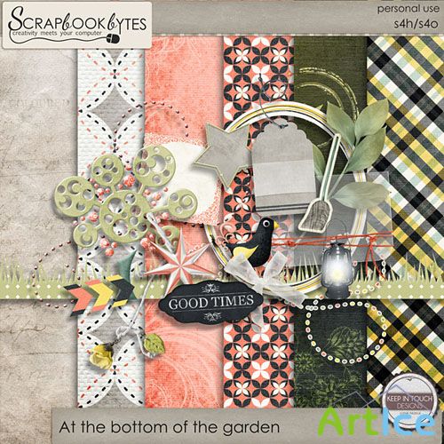 Scrap Set - At the Bottom of the Garden PNG and JPG Files