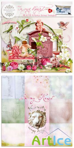 Scrap Kit - In My Heart PNG and JPG FIles