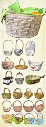 Let the Basket and Wickerwork PNG Files